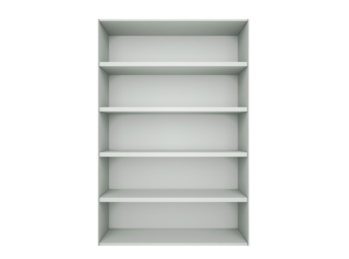 White Bookshelf, 35 x 77 in.